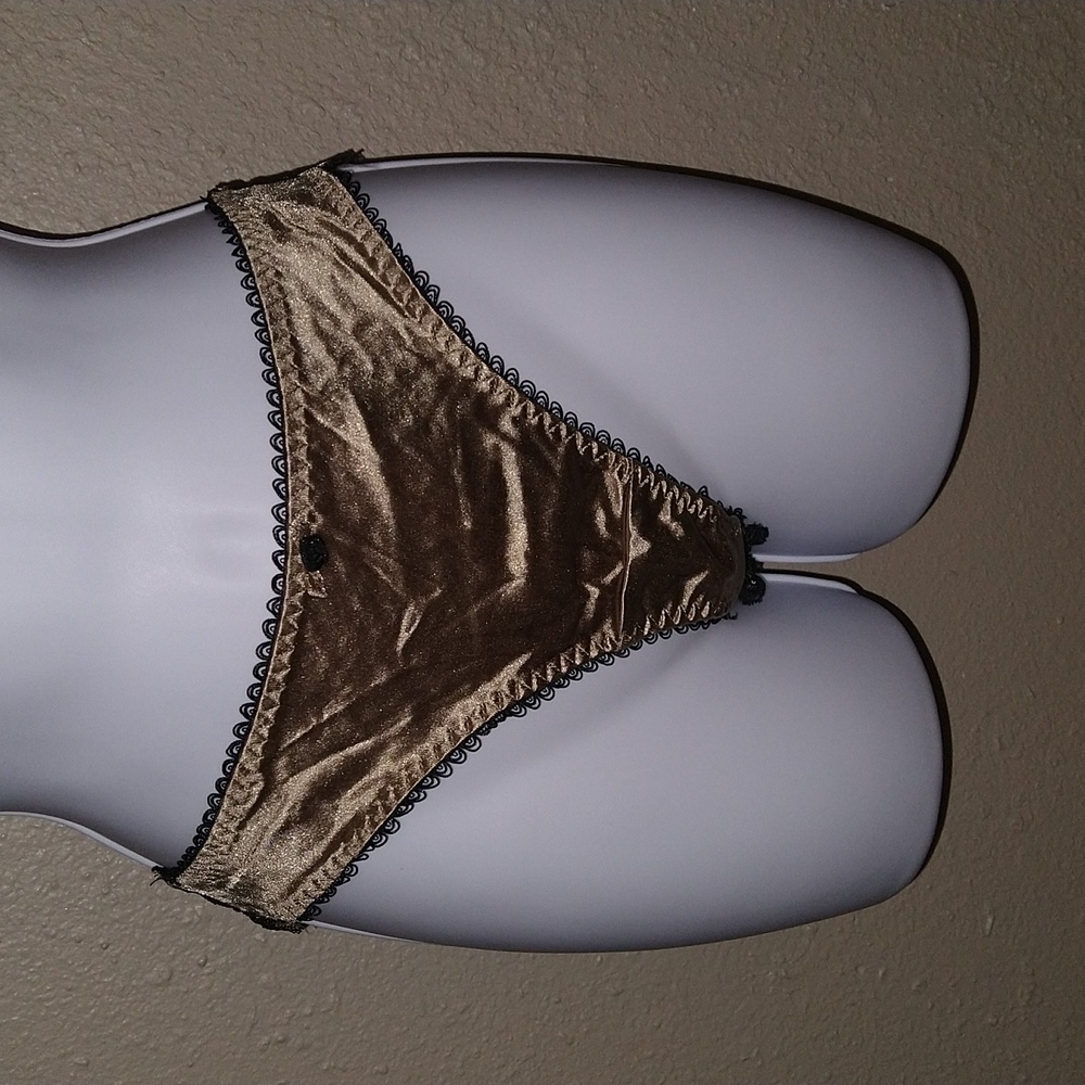 Satin and Lace Thong